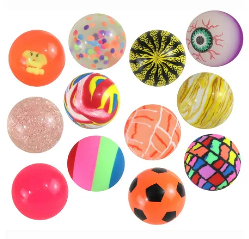 K-Toys Flummi Flummis bunt gemischt / Dopsball /Gummiball Mix ca 4,3 mm (12-St), Ideal als Geschenk / Mitgebsel