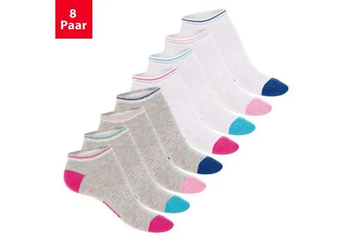 Footstar Sneakersocken Süße Damen Sneaker Socken (8 Paar) Kurze Söckchen mit Muster