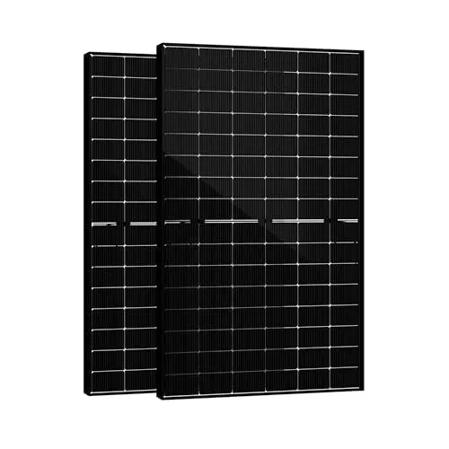 SAKETE Solarpanel 900W Bifazial (+180W), Solarmodul Doppelglas Full Black, N-Typ Photovoltaik Modul für Balkonkraftwerk, 450W PV Panel 2er
