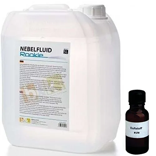Liter DJPower Nebelfluid ROOKIE + 30 ml Duftstoff Rum, Smoke-Fluid, Nebel-Fluid-Flüssigkeit für Nebelmaschine 5