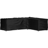 vidaXL Gartenmöbel Abdeckung L-Form - Wasserdichte und UV-beständige Abdeckhaube in L-Form, ideal zum Schutz deiner Rattanmöbel vor Witterungseinflüssen, 285x220x80cm.