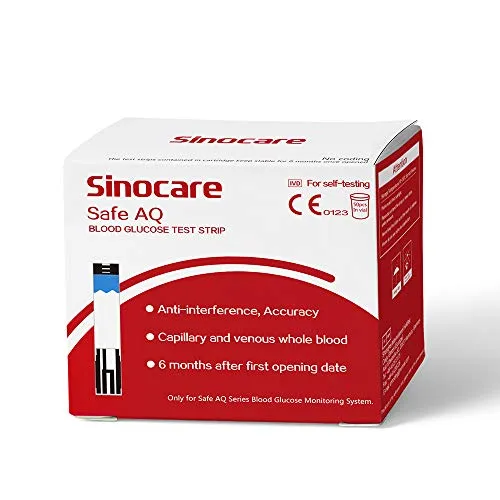 Teststreifen für Sinocare Safe AQ Smart/Voice 50