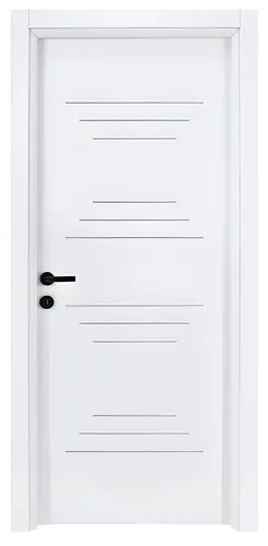 Raffinierte Weiße Einzeltür Designer Wohnungstüren - Moderne Kompletttür in Weiß, ideal für vielfältige Räume. Mit PVC-Beschichtung und 2 Jahren Herstellergarantie bietet sie eine stilvolle Lösung für Ihr Zuhause.