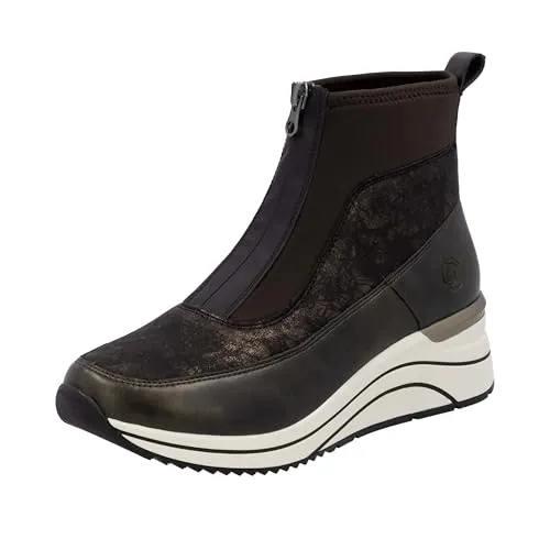 Remonte Damen D0T71 Stiefeletten, Braun, 38 EU - Wanderschuhe mit extraweiter Passform und herausnehmbarer Lite n Soft Einlegesohle für optimalen Komfort beim Gehen.