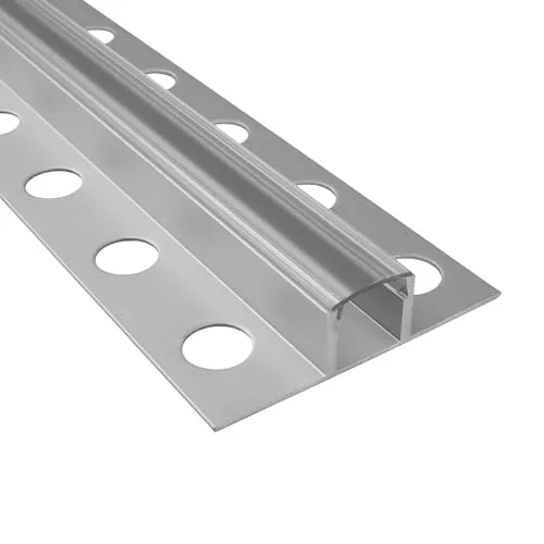 tktrading24 T77 LED Alu Premium Fliesenprofil Bordüre 10mm silber - 1m klar