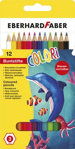 EBERHARD FABER Hexagonal-Buntstift COLORI 12er Kartonetui von Eberhard Faber