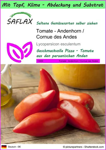 SAFLAX Gemüsesamen SAFLAX - Garden to go - Tomate - Andenhorn / Cornue des Andes