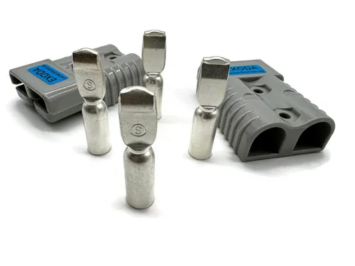 eXODA Kabelverbinder-Sortiment Batterie Set, 2 Stecker, bestehend aus jeweils 1x Gehäuse und 2x Kontakte