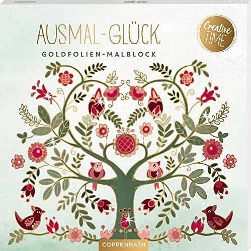 Ausmal-Glück: Goldfolien-Malblock (Creative Time)