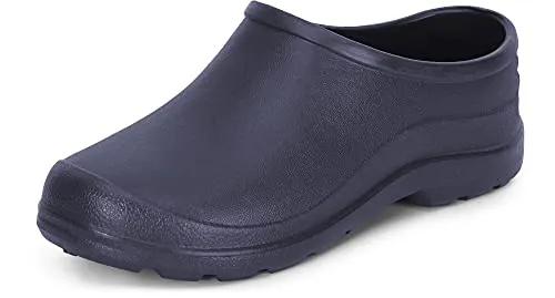 Ladeheid Gartenschuhe Damen und Herren leichte Eva Clogs Bequeme Hausschuhe & Gartenclogs LADW001 (Marineblau 9482, 36 EU)