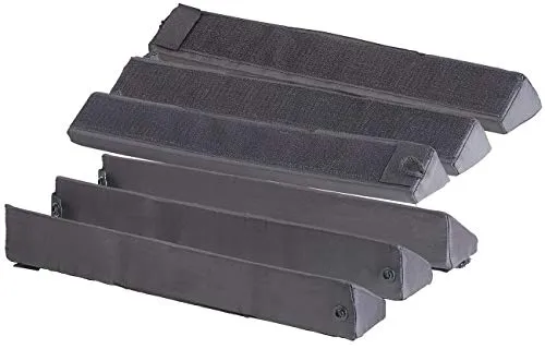 PEARL Kofferraum Halterung: 2er Pack Kofferraum-Gepäckfixierung aus Schaumstoff/Nylon,3-teilig (Befestigungssysteme, Halter, Koffer Organizer)