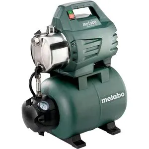 Metabo Hauswasserwerk HWW 3500/25 INOX - Edelstahl Wasserpumpe mit 3500 l/h Fördermenge, ideal für automatische Gartenbewässerung und Grundwasserförderung. Wartungsfreier Motor sorgt für geräuscharmen Betrieb.
