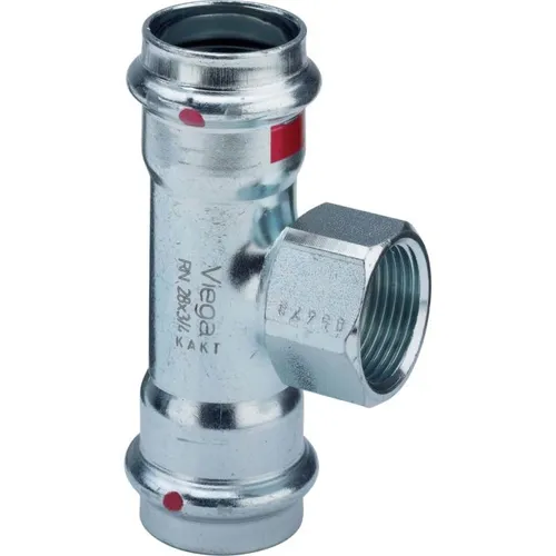 Viega Prestabo T-Stück 558925 28 mm x Rp 3/4 x 28 mm, Stahl unlegiert,