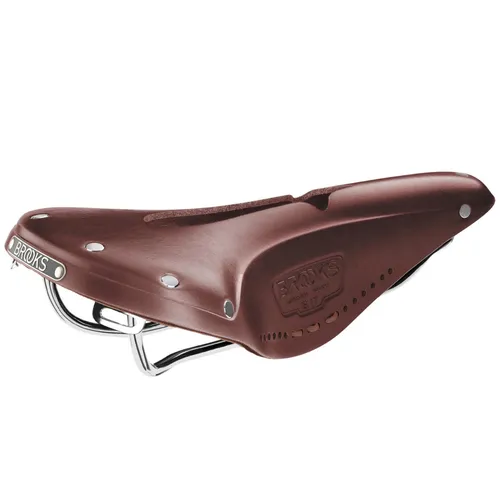 Brooks Herren Fahrradsattel B17 Narrow Imperial, braun - Sportlicher Fahrradsattel mit Entlastungsöffnung für höchsten Komfort. Robustes, pflanzlich gegerbtes Leder passt sich individuell an und sorgt für dauerhaften Sitzkomfort bei jeder Fahrt.