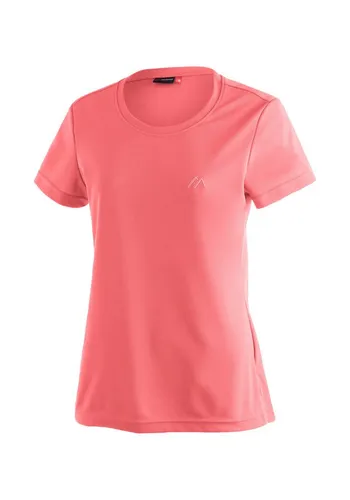 Maier Sports Waltraud Funktionsshirt in Rose - Polo Shirt für Damen, ideal für Outdoor-Aktivitäten mit innovativer dryprotec Technologie für schnellen Feuchtigkeitstransport und hohen Tragekomfort.