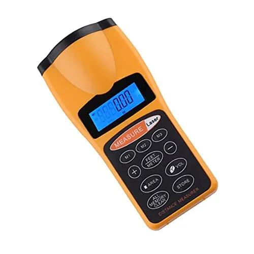 Q07C Laser Entfernungsmesser – LCD Hintergrundbeleuchtung, Lasermessgerät für präzise Distanzmessung, 0,5-1CC Ultraschall-Abstandmesser