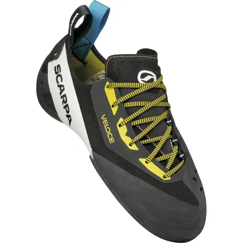 Scarpa Veloce Lace Kletterschuhe - Schwarz - 42 - Kletterschuhe mit präziser Passform, ideal für anspruchsvolle Kletterer und vielseitig einsetzbar.