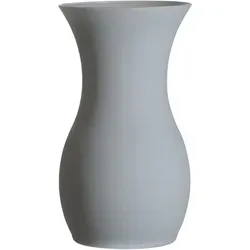 Ritzenhoff & Breker Annalena Vase 25 cm grau - Vasen: Stylishe 25 cm hohe Glasvase mit kreidig-mattem Finish, ideal für üppige Blumengebinde dank bauchiger Form und breiter Öffnung.