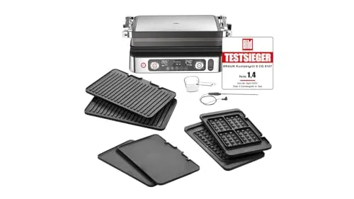 Braun CG9167 - Multifunktionaler Grill mit 2200 Watt, große Garfläche und Anbraten-Taste für perfekte Ergebnisse