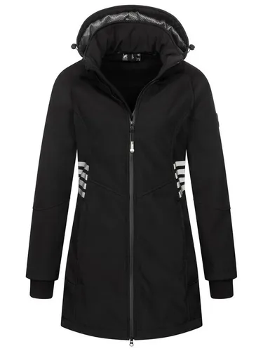 Arctic Seven Damen Softshelljacke AS-305 - Wasserabweisend & Atmungsaktiv - Funktionsjacke für Damen, ideal für Outdoor-Aktivitäten, mit abnehmbarer Kapuze und warmem Fleece-Innenfutter für hohen Tragekomfort.
