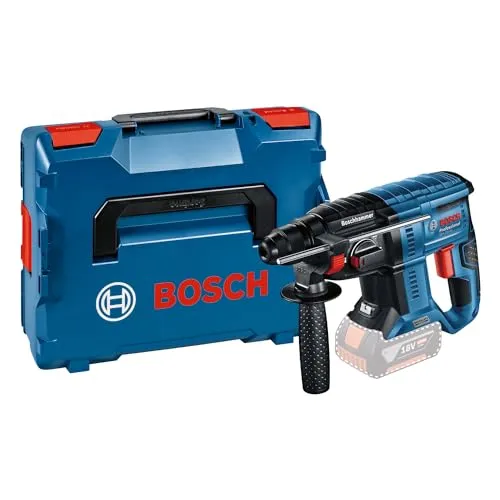 Bosch Akku-Bohrhammer GBH 18V-21 - Leistungsstark und mobil - Bohrmaschinen mit 18V Lithium-Ionen Akku, bürstenlosem Motor und 2,0J Schlagenergie - ideal für professionelle Anwendungen und vielseitige Einsatzmöglichkeiten.