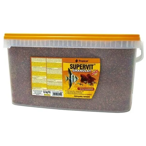 Tropical SuperVit Granulat - 10 Liter Granulatfutter für alle Zierfische