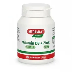 Vitamin D3 1.000 I.E.+Zink 10 mg Tabletten 100 St