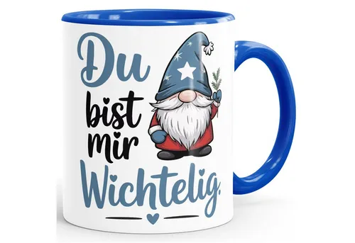 SpecialMe Tasse Tasse Weihnachten Wichtel Zwerg Spruch Botschaft Geschenkidee Freunde, Keramik