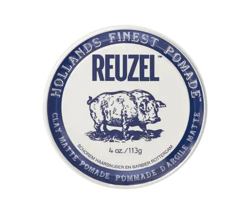 REUZEL Clay Matte Pomade – 113 g / 4 oz – Starker Halt & Mattes Finish