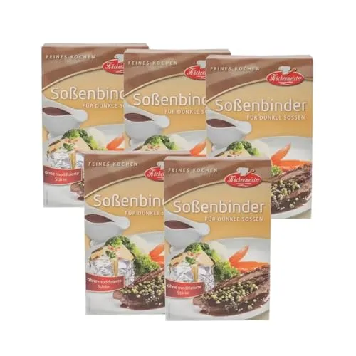 Bielmeier Küchenmeister Soßenbinder dunkel 5×250 g – braune Saucen & Bratensauce Bindemittel – 1,25 kg Vorrat für klassische Saucen, Demi‑Glace, Schmorgerichte & Pfannengerichte