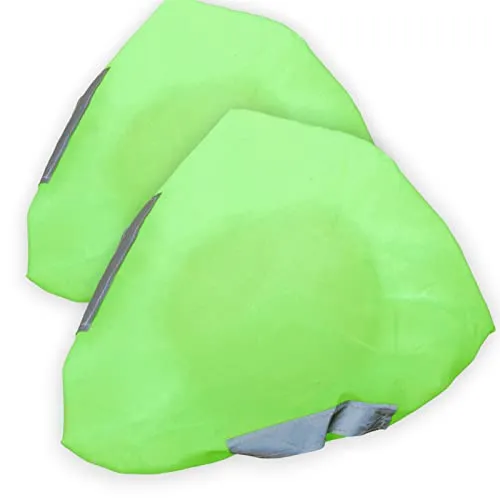 all-around24 Fahrradsattel Abdeckung 2 Stück wasserdicht Sattelbezug wasserdichte Fahrradsattelabdeckung Fahrrad Sonnenschutz und Staubdicht Regenschutz Sattelschutz Überzug (Neon-Gelb, 2 Stück)