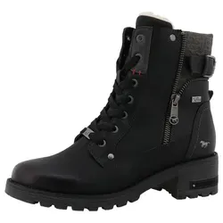 MUSTANG Damen Stiefelette black EU 37 - Wanderschuhe mit Warmfutter und Tex-Membrane für optimalen Komfort und Schutz bei winterlichen Bedingungen.