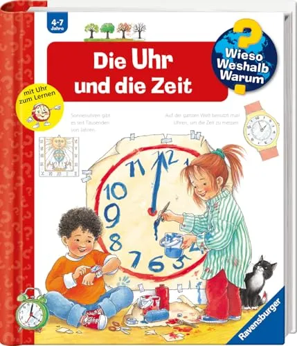 Wieso? Weshalb? Warum?, Band 25 - Die Uhr und die Zeit - Sachbuch für Kinder ab 4 Jahren, mit interaktiven Klappen und einer verstellbaren Uhr zum spielerischen Lernen von Zeit und Uhr.