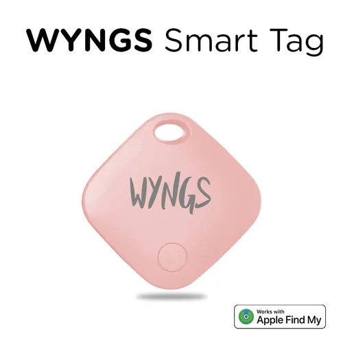 WYNGS Smart Air Tag, Schlüsselfinder (Nur mit iPhone kompatibel) - Pink