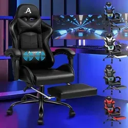 Videospielstuhl ergonomisch Bürostuhl Massage-Rennstuhl einziehbare