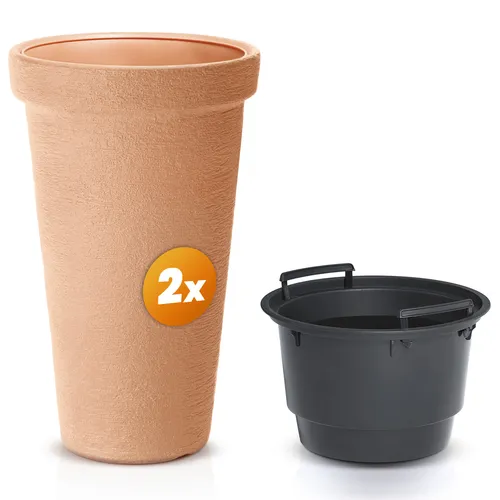 DeubaXXL DE Blumentopf 2er-Set Terrakotta 63x40cm 997282