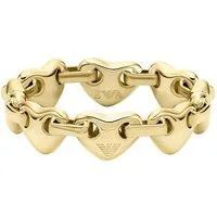 Emporio Armani Fingerring für Damen – Metallring in IP-Gold - Eleganter Damenring aus Metall mit hochwertiger IP-Gold-Oberflächenveredelung. Perfekt als zeitloses Geschenk oder für den eigenen Stil.