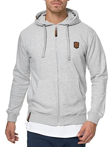 Indicode Sweatjacke Braidwood beige S (48) - Funktionsjacken mit Kapuze, aus 60% Baumwolle für hohen Tragekomfort und Teil der Better Cotton Initiative für nachhaltige Mode.