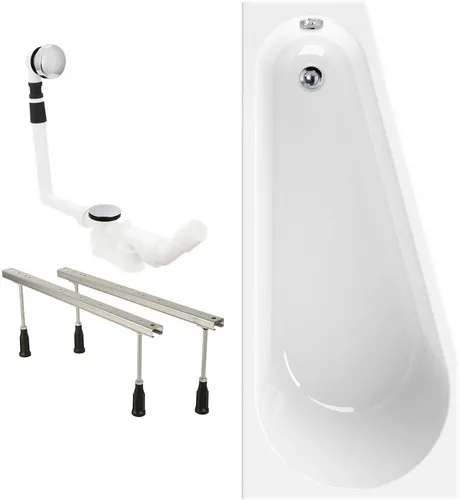 Calmwaters Badewanne Essential Small, Weiß, 160 x 70 cm von Calmwaters