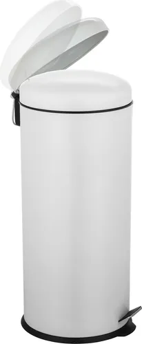 Ribelli Mülltrennsystem 30 L - cream, Ø 30 x 69,5 cm - Elegantes Mülltrennsystem aus Kunststoff und Stahl mit Soft Closing Technologie und herausnehmbarem Behälter. Ideal für eine stilvolle und praktische Abfalltrennung in jedem Zuhause.