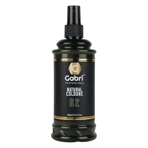 Gabri Professional Natural Cologne S Serie 400ml - Eau De Cologne - Erfrischender Duft, Vielseitige Anwendung, Lang anhaltend, Sanft zur Haut (400ml (1er Pack), S2)