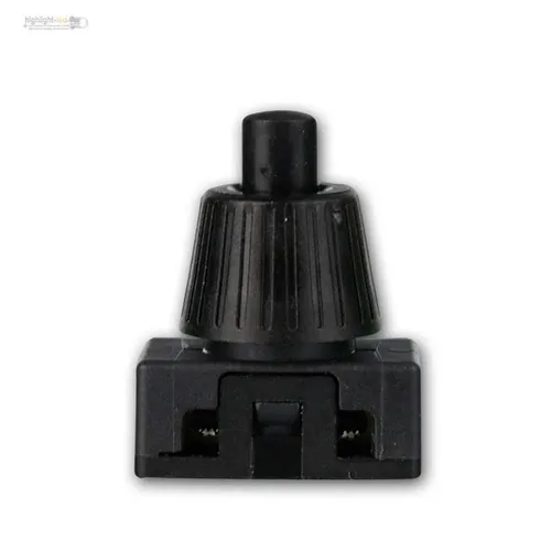 10er Set Schalter Druckschalter schwarz 1-polig, EIN/AUS schaltend, max. 230V/2A