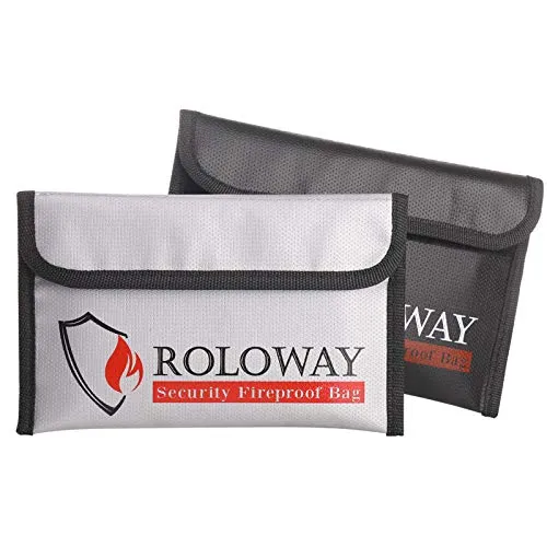 Feuerfeste Geldtasche 12,7 x 20,3 cm – 2er Pack für Wertsachen