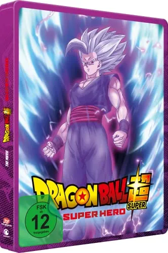 Dragon Ball Super: Super Hero - Limited Edition Steelbook Blu-ray - Limitierte Steelbook-Edition des actiongeladenen Films, perfekt für Sammler und Fans der Reihe, freigegeben ab 12 Jahren.