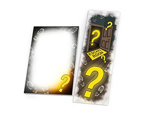 Junapack 12 Lesezeichen + 12 Mini-Notizblöcke (A7-Format) Escape Room Mitgebsel für Kindergeburtstag Gastgeschenke für Jungen Mädchen