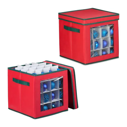 Weihnachtskugel Aufbewahrungsbox Christbaumkugel Box Kugelbox Karton 2er Set