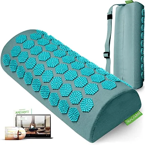 BACKLAxx® Nackenrolle Akupressur – Entspannung für Nacken und Rücken - Nackenrolle aus Halbleinen mit 2.592 Akupressurspitzen, ideal zur Linderung von Verspannungen und Rückenschmerzen. Umweltfreundlich, langlebig und hypoallergen für nachhaltigen Komfort.