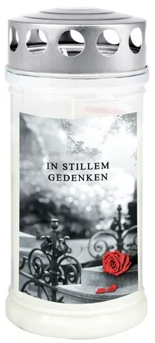 70-90 Std. Grablicht - Grabkerze - Gedenkkerze - Motivkerze - 