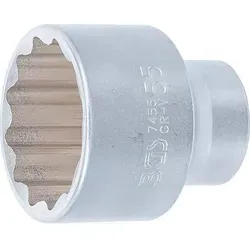 Steckschlüssel-Einsatz Zwölfkant - Chrom-Vanadium-Stahl - Antrieb Innenvierkant 20 mm (3/4