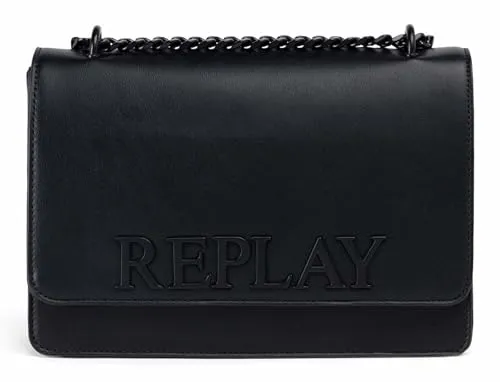 Replay Umhängetasche 25 cm grau - Stylische Handtasche in Grau, ideal für den täglichen Gebrauch und bietet ausreichend Platz für Essentials.